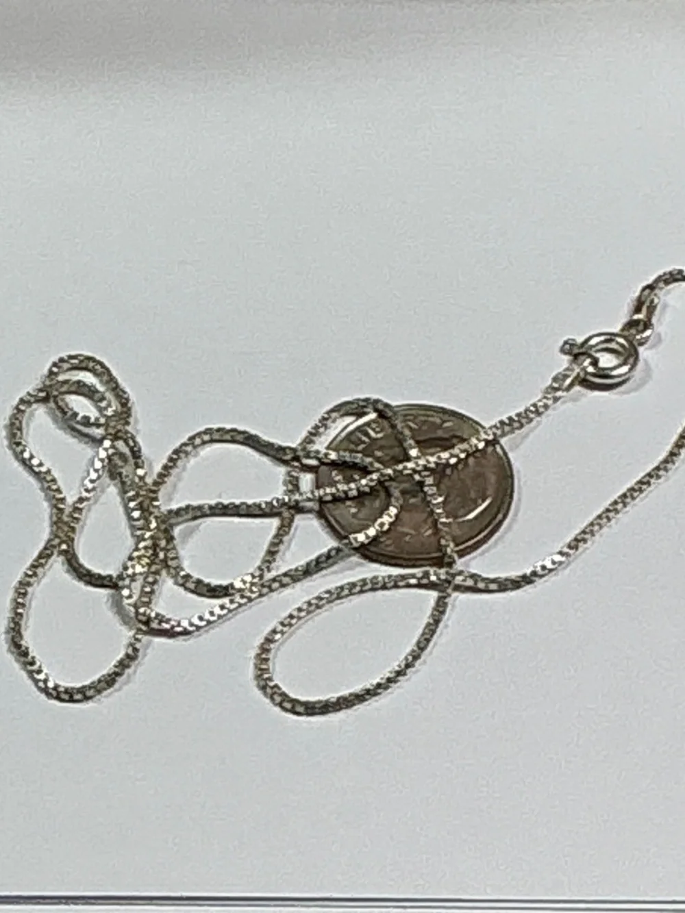 Sterling Silver Italian Chain / Necklace. 18 inches long